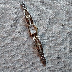 Fossil gold and silver tone watch